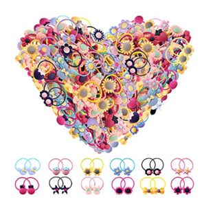 Baby Hair Ties for Toddler Girls – 100 Pcs Small Toddler Hair Ties Ponytail Holders Baby Girl Hair Accessories for Infants Kids Hair Bands