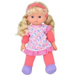 Soft Baby Doll, 12 Inch Girl Doll with Blond Hair, My First Doll for Infants, Toddlers, Girls and Boys