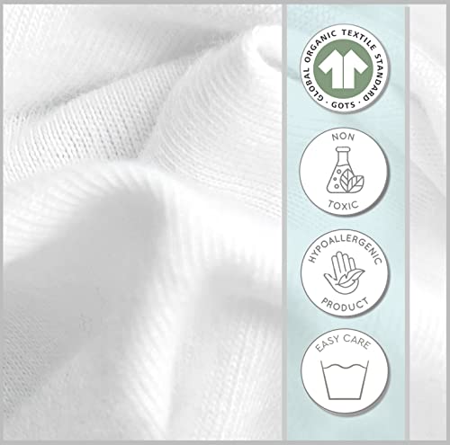 Cambria Baby 2 Pk 100% Organic Cotton Travel Crib/ Playard Sheets for Guava Lotus, Baby Bjorn, Dream on Me, Baby Joy and All Other 24″ x 42″ Pads/mattresses. (Gray Clouds and Hand Drawn Stripes) | The Storepaperoomates Retail Market - Fast Affordable Shopping