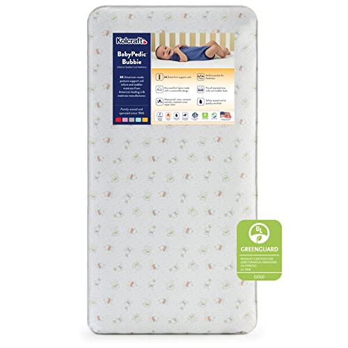 Kolcraft – BabyPedic – Bubbie 80 Coil Toddler & Baby Crib Mattress – Natural – 52 x 28 | The Storepaperoomates Retail Market - Fast Affordable Shopping