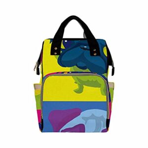 InterestPrint Baby Diaper Backpack for Men Women with Insulated Pockets Pug Dog Andy Warhol Style