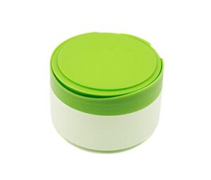 Baby Powder Puff Box Body After-Bath Powder Case Cosmetic Talcum Powder Container Dispenser wtih Powder Puff and Sifter(Green)