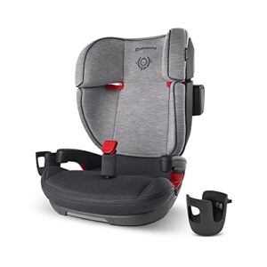 UPPAbaby ALTA Booster Seat – Morgan (Charcoal Melange) + Extra Cup Holder for ALTA