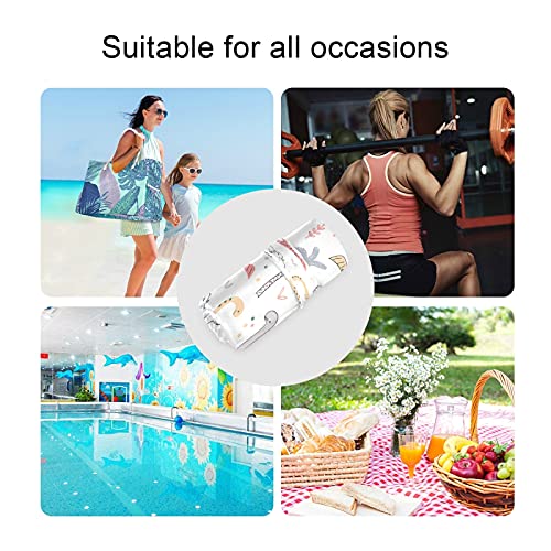 GOODOLD 2pcs Travel Wet and Dry Bag, Fashion Waterproof Wet Bags for Diapers, Swimwear, ect. Beach/Travel, Carton Dinosaur | The Storepaperoomates Retail Market - Fast Affordable Shopping