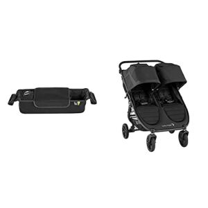 Baby Jogger Parent Stroller Console, Black with Baby Jogger City Mini GT2 Double Stroller, Jet
