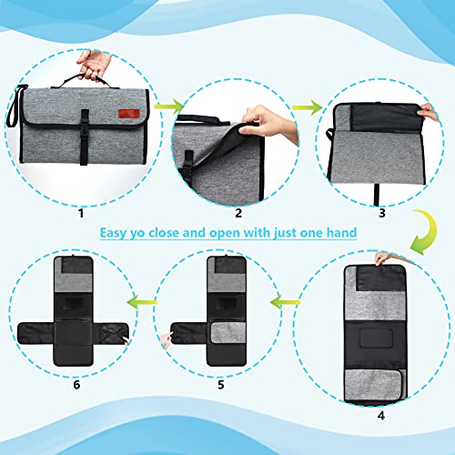 Portable Diaper Changing Pad, TOPGOOSE Large Capacity Baby Diaper Changing Mat with Waterproof & Easily Cleanable Folding Travel Mat Station Diaper Bag, Newborns Essentials, Baby Shower Gifts | The Storepaperoomates Retail Market - Fast Affordable Shopping