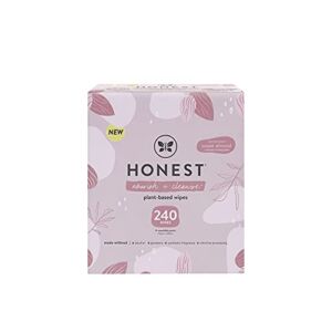 The Honest Company Nourish + Cleanse Benefit Wipes | Cleansing Multi-Tasking Wipes | 100% Plant-Based, Hypoallergenic | Sweet Almond, 240 Count