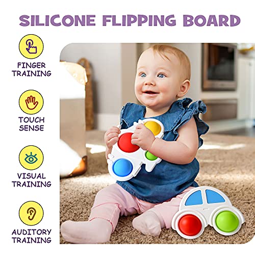Maydolly Baby Toy for Toddler Kids Ages 6 Months and Up, Kids Sensory Toys Silicone Flipping Board Early Educational Toddler Baby Toy | The Storepaperoomates Retail Market - Fast Affordable Shopping