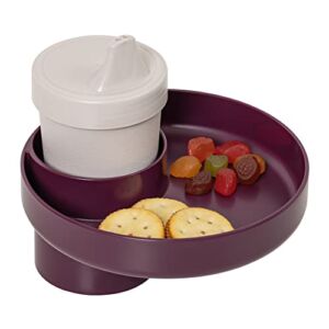 My Travel Tray – for Cup Holder (Merlot) Made in USA – Car Journey Must – Insert into Cupholders Found on Car Seats, Booster , Strollers & Your car Cup Holder