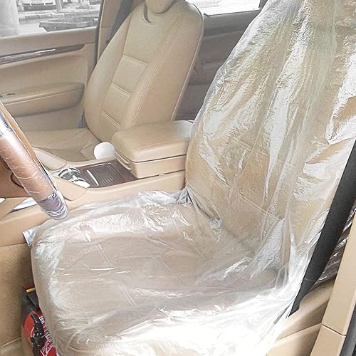 RISHNEG Car Seat Covers, 100 Pcs Clear Car Disposable Plastic Seat Covers, Vehicle Protector Seat Protective Covers Films for Car Airplane Seats, Restaurant Seats, Bus Seats, 100pcs Car Seat Covers | The Storepaperoomates Retail Market - Fast Affordable Shopping