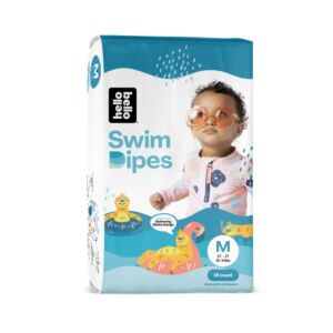 Hello Bello Premium Swim Diapers I Affordable and Eco-Friendly Disposable Swim Dipes for Babies and Kids I Size Medium – Diaper Size 4-5