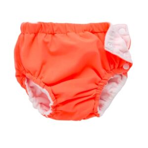 Ijnuhb Washable Baby Swim Diaper Reusable Swimming Diapers for Toddler Swimwear Pants 0-3 Years Boys Shower Gifts (Orange,12-18 Months)