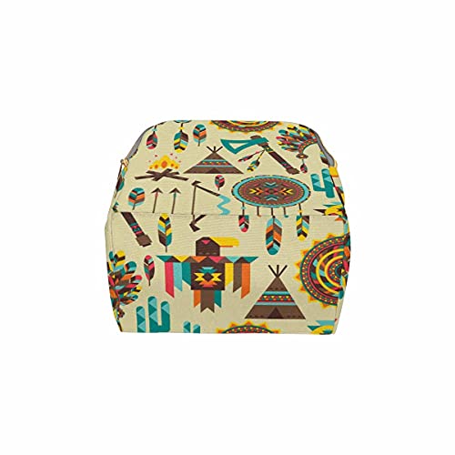 InterestPrint Tribal Indians Native American Aztec Diaper Bag Backpack Women Waterproof Travel Nappy Bag for Baby Care One Size | The Storepaperoomates Retail Market - Fast Affordable Shopping
