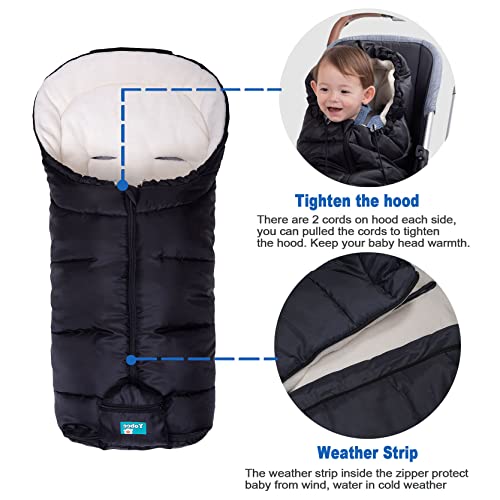 Yobee Weatherproof Toddler Footmuff, Universal Sleeping Bag for Stroller, Comfortable Warm,Temperature Adjustable,100% Safe Toddler Footmuff, Toddler Bunting Bag | The Storepaperoomates Retail Market - Fast Affordable Shopping