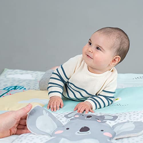 Taf toys Koala Daydream Extra Large Cushioned Baby Play Mat, Washable. Perfect for Newborns, Includes Baby-Safe Mirror, Crinkle Koala Ears, Baby Teather & Rings | The Storepaperoomates Retail Market - Fast Affordable Shopping