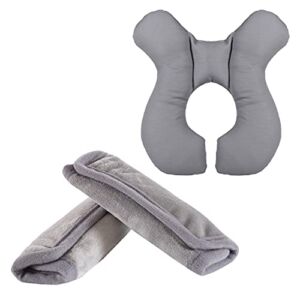Lebogner Baby Head Support Pillow & Car Seat Strap Covers