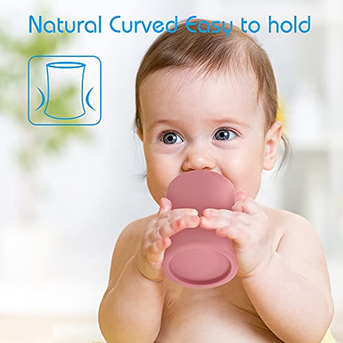 Baby Toddler Cups,Tiny Cup,Baby Open Cup for 6 mos Baby Led Weaning Easy-Grip Led Weaning Training Cup 2 Pack,BPA-Free, Dishwasher Safe | The Storepaperoomates Retail Market - Fast Affordable Shopping