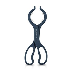 MOTHER-K Baby Bottle Tongs, Non-Slip Grip for Holding Baby Items hygienically Without Touching, Navy