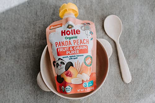 Holle Organic Baby Food – Panda Peach – Non GMO – peach, apricot, banana with spelt – Case of 6 Pouches | The Storepaperoomates Retail Market - Fast Affordable Shopping