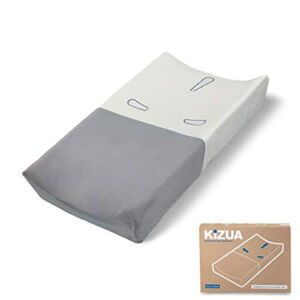 Kizua Changing Pad Cover with Diaper Grip for Fast, Easy Diaper Changes