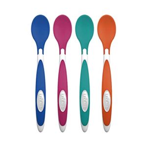 Dr. Brown’s Designed to Nourish TempCheck Spoons, 4-Pack, Blue
