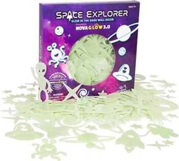 Space Glow Stars, 200-Count Glow in The Dark Stars with Bonus Moon, Supernova, Astronauts, Aliens, UFO’s, Rockets, Earth, Planets, Comets, Asteroids, Shooting Stars & Spaceships | The Storepaperoomates Retail Market - Fast Affordable Shopping