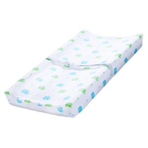 Entyle Changing Pad Covers – Ultra Soft Plush Baby Changing Table Cradle Sheets, 32″x16″ Wipeable Stretchy Diaper Pad Covers for Infants Baby Boys Girls (White)