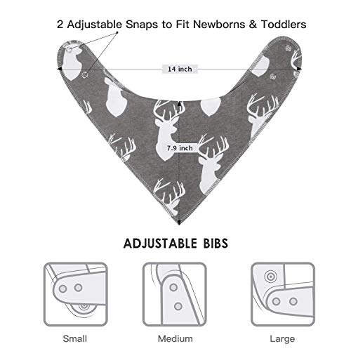 LNGLAT 3-Pack Baby Bandana Drool Bibs for Boys and Girls with Adjustable Snaps, Organic Cotton Soft and Absorbent Toddler Baby Paisley Pattern Bibs for Drooling and Teething | The Storepaperoomates Retail Market - Fast Affordable Shopping