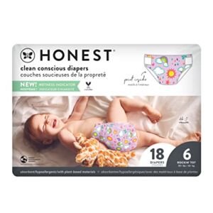 THE HONEST COMPANY Sky’s The Limit Size 6 Diapers, 18 CT