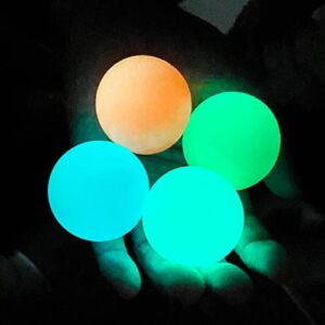 Glow in The Dark Ceiling Balls, Stress Balls for Kids and Adults, Luminous Sticky Balls, Squishy ball Fidget Toys for Kids, Sensory Toys, Glow in the Dark Party Supplies, Party Favors for Kids and Adults(4Pcs)