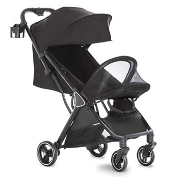 Dream On Me Insta Auto Fold Stroller | Portable Traveling Stroller | One Touch Fold | Compact Perfect for Plane, Black | The Storepaperoomates Retail Market - Fast Affordable Shopping