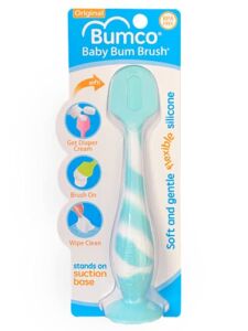 Bumco Diaper Cream Spatula – Baby Bum Brush for Butt Paste Diaper Cream, Baby Butt Cream Diaper Cream Applicator, Butt Spatula Baby Necessities, Diaper Cream Brush, Aqua Swirl