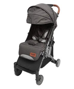 Keenz Air Plus Lightweight Compact 2 in 1 Pet and Baby Stroller Travel System with 55 Pound Capacity, Reclining Seat, Adjustable Rests, Canopy, and Storage Basket, Gray