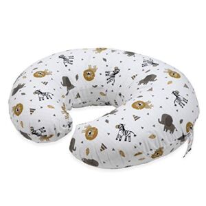 Nuby Support Pod Infant Breastfeeding Support Pillow by Dr. Talbot’s, Zoo Animal Print