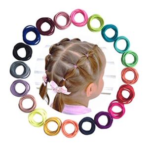 Baby Hair Ties for Girls – 200Pcs Small Elastic Toddler Hair Ties Ponytail Holders Hair Ties for Baby Girls Infants Kids Hair Accessories (Color A)