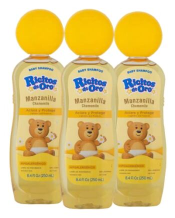 Ricitos de Oro Chamomile Manzanilla, Baby Shampoo, Hypoallergenic, 3 Pack, 8.4 FL Oz Bottles | The Storepaperoomates Retail Market - Fast Affordable Shopping