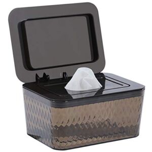 Hswt Wipes Dispenser Seal-Designed Wipe Dispenser Holder Wipes Case Box for Bathroom Keep Wipes Fresh, Dust-Proof & Non-Slip (6.7″x 4.7″x3.35″)