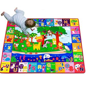 teytoy Baby Cotton Play Mat, Playmat Baby Crawling Mat for Floor Baby Mat Large Super Soft Extra Thick (0.6cm), Plush Surface Foldable Non-Slip Non-Toxic