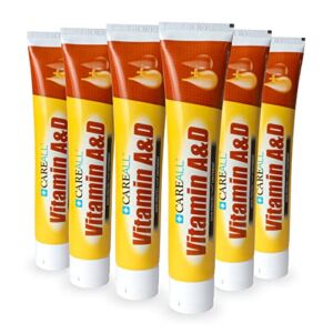 (6 Tubes) CareALL 4oz Vitamin A&D Ointment with Lanolin Diaper Rash and Skin Protectant