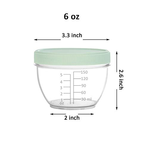 Youngever 18 Sets Baby Food Storage, 6 Ounce Baby Food Containers with Lids and Labels, 9 Urban Colors | The Storepaperoomates Retail Market - Fast Affordable Shopping