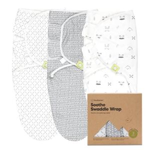 3-Pack Organic Baby Swaddle Sleep Sacks – Newborn Swaddle Sack – Ergonomic Baby Swaddles 0-3 Months – Baby Sleep Sack – Baby Swaddle Blanket Wrap – Baby Swaddle Sack – Baby Swaddle Wrap (Nordic)
