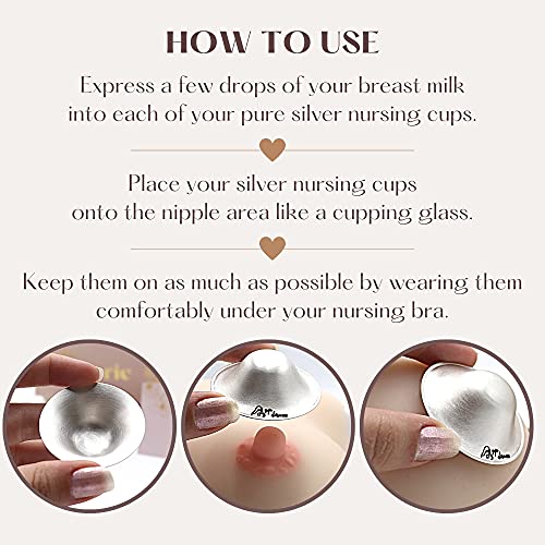 The Original Silver Nursing Cups – Nipple Shields for Nursing Newborn – Newborn Essentials Must Haves – Nipple Covers Breastfeeding – Soothe and Protect Your Nursing Nipples – 999 CT | The Storepaperoomates Retail Market - Fast Affordable Shopping