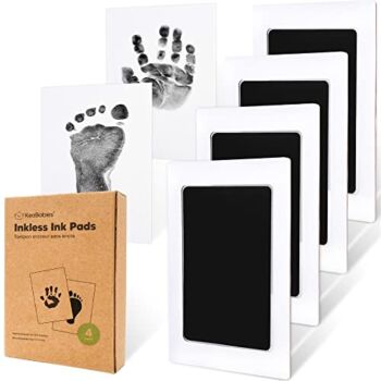4-Pack Inkless Hand and Footprint Kit – Ink Pad for Baby Hand and Footprints – Dog Paw Print Kit,Dog Nose Print Kit – Baby Footprint Kit, Clean Touch Baby Foot Printing Kit, Newborn Baby Handprint Kit | The Storepaperoomates Retail Market - Fast Affordable Shopping