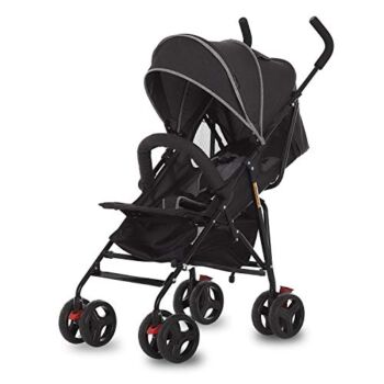 Dream On Me Vista Moonwalk Stroller | Lightweight Infant Stroller with Compact Fold | Multi-Position Recline | Canopy with Sun Visor | Perfect for Traveling and Theme Parks, Black | The Storepaperoomates Retail Market - Fast Affordable Shopping