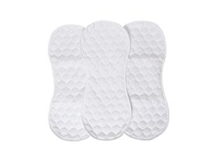 Quilted Bamboo Changing Pad Liner, Fits in Peanut Shaped Changing Pads, Super Soft Peanut Changer Liners are Warm On a Baby’s Back, Thicker Waterproof Pads are Machine Washable – 3 Pack