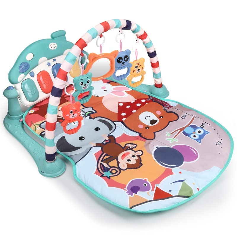 Baby Play Mat Activity Gym with Music and Lights, Baby Gym Activity Center with Colorful Baby Toys, Kick and Play Piano Musical Toys for 0 to 3 6 9 12 Months, Baby Shower, Christmas Gift | The Storepaperoomates Retail Market - Fast Affordable Shopping