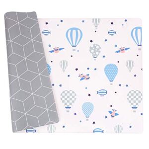 Baby Play Mat, Haute Collection Crawling Mat, Non-Toxic Baby Rug-Cushioned, Reversible Anti-Slip Portable Rolling Floor Mat, Waterproof soft foam Playmat For Infants, Toddlers, Kid, Indoor Outdoor Use