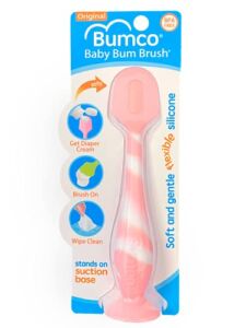 Bumco Diaper Cream Spatula – Baby Bum Brush for Butt Paste Diaper Cream, Baby Butt Cream Diaper Cream Applicator, Butt Spatula Baby Necessities, Diaper Cream Brush, Light Pink Swirl