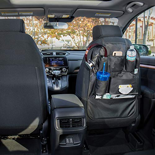 DoRan Car Backseat Organizer – Kick Mats Seat Back Protectors for Kids and Toddlers (Black 1/pk) | The Storepaperoomates Retail Market - Fast Affordable Shopping