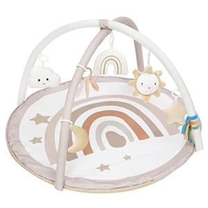 little dove Baby Gym and Infant Play Mat Rainbow Design for Newborn Stage-Based Developmental Activity Gym for Babies to Toddlers with 7 Toys